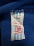 80s Adidas V-Neck RInger Shirt Made In Portugal Blau M