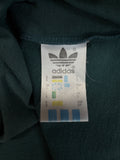 90s Adidas Training Shirt Faded Made In Singapore Grün D5 S-M
