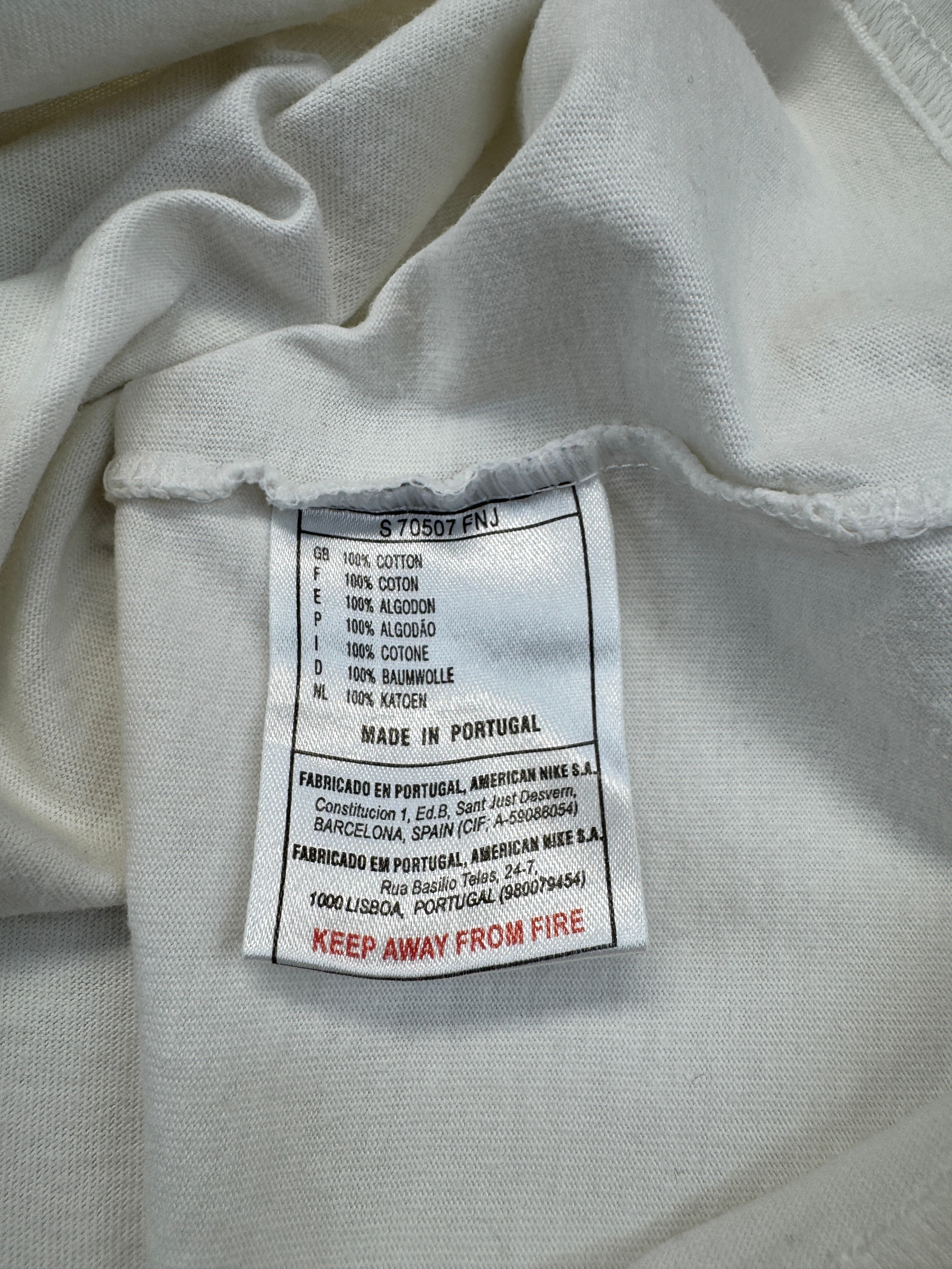 Vintage Nike Shirt 1996 6 Internationale Meile Travemünde Made In Portugal Weiß M-L