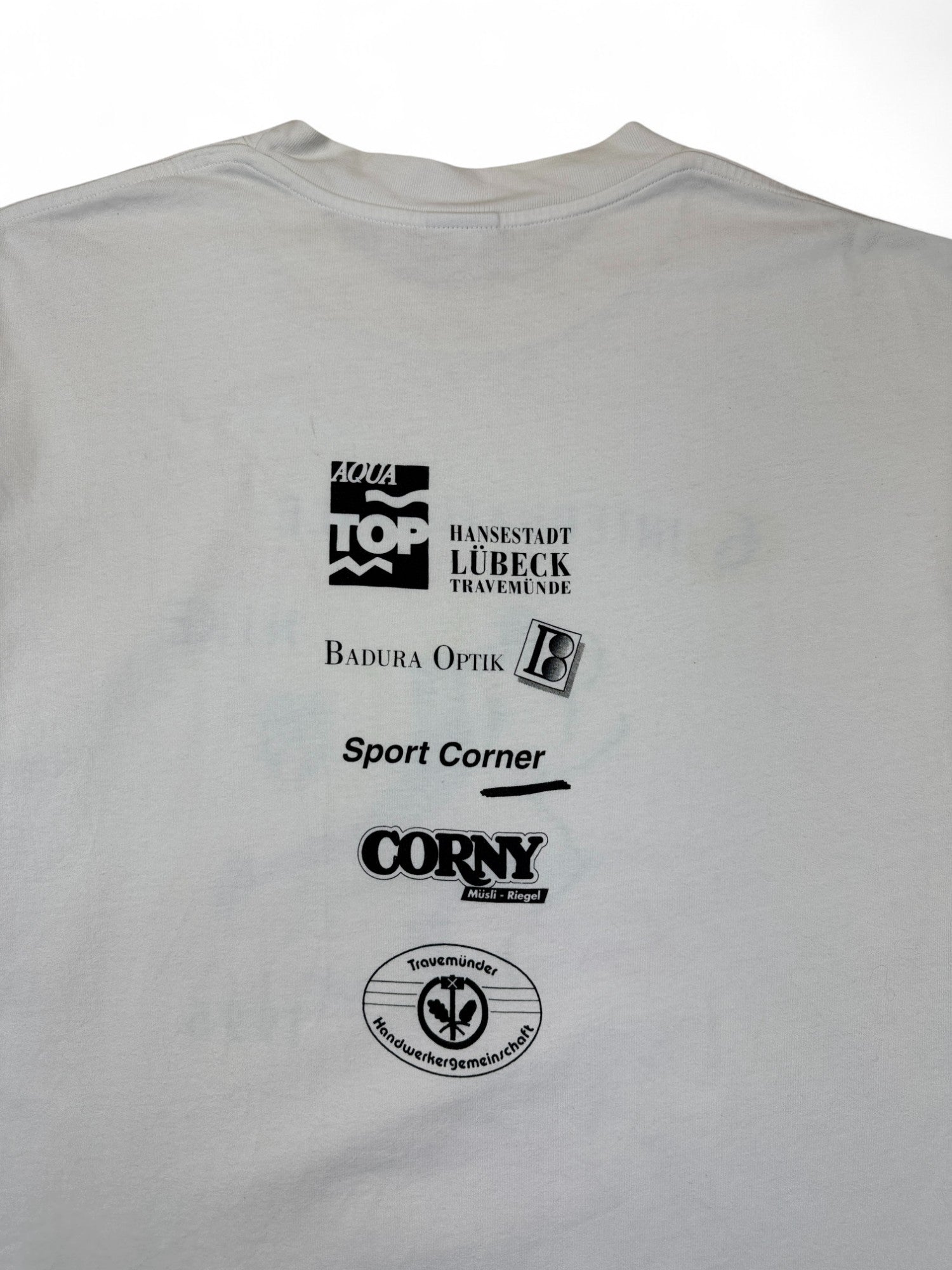 Vintage Nike Shirt 1996 6 Internationale Meile Travemünde Made In Portugal Weiß M-L