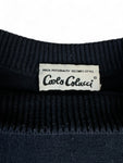 Vintage Carlo Colucci Strickpullover 90s Made In Germany Golfing Bear Dunkelblau (54) L-XL