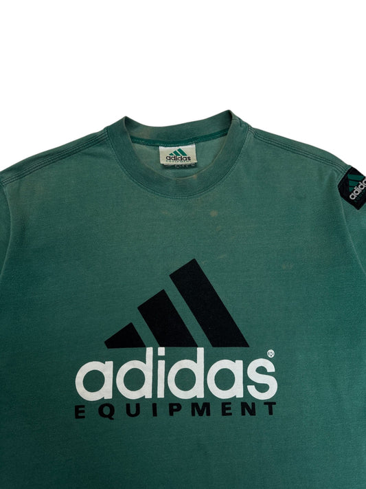 90s Adidas Equipment Shirt Faded Grün M