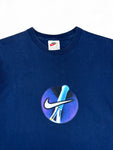 Vintage Nike Shirt 90s Court Tennis Made In USA Blau L