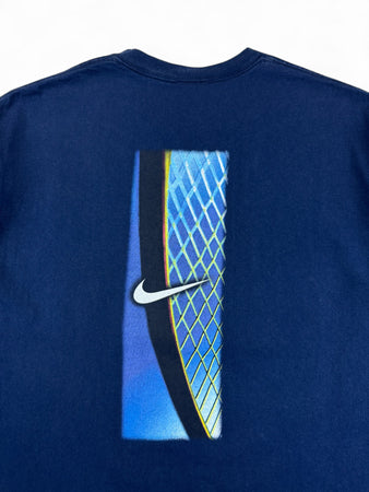 Vintage Nike Shirt 90s Court Tennis Made In USA Blau L