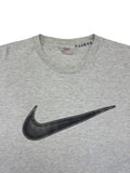 Vintage Nike Shirt 90s Big Swoosh Grau L