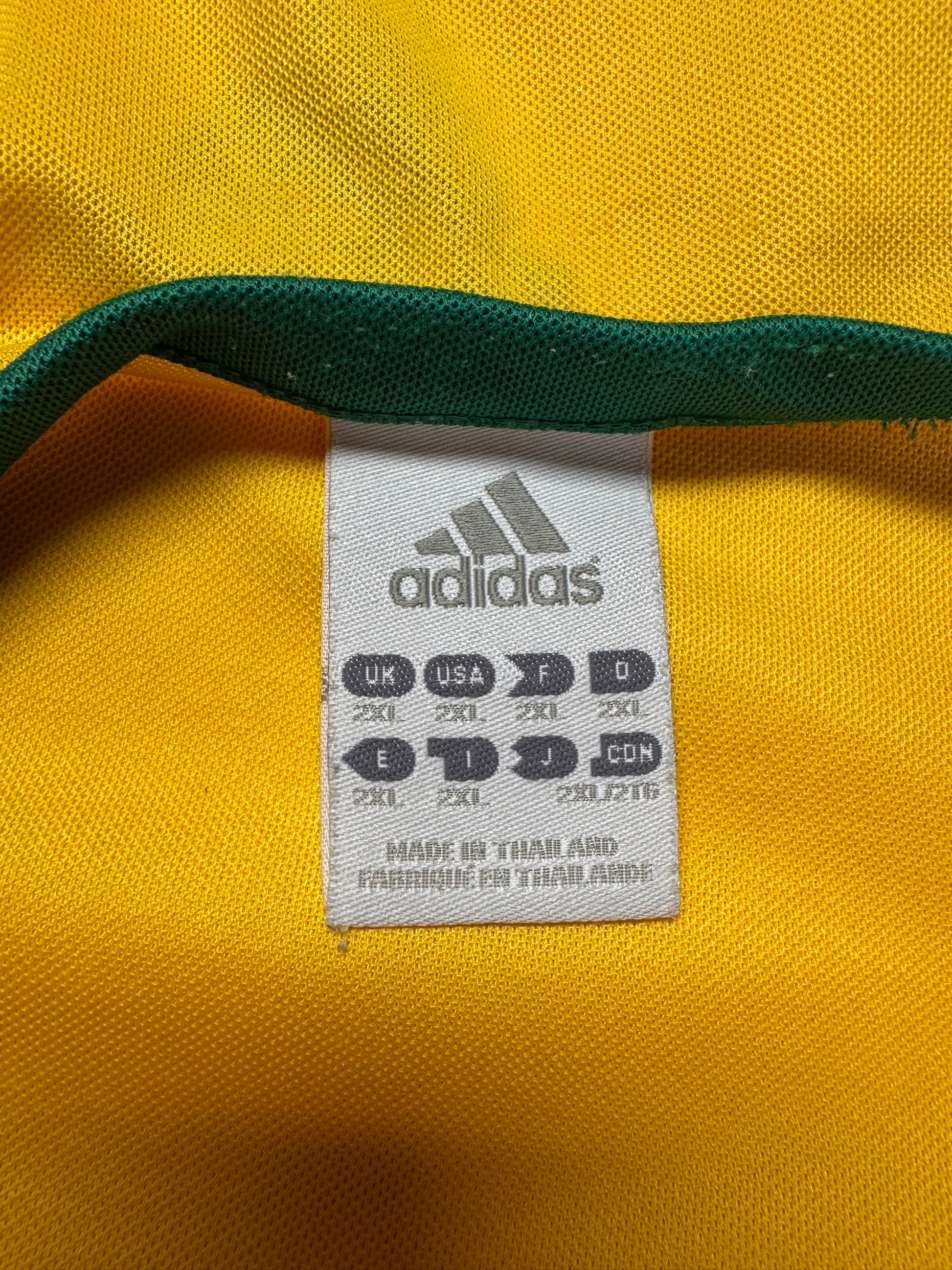 2006/06 Adidas Trikot South Africa Gelb Grün 2XL - RareRags