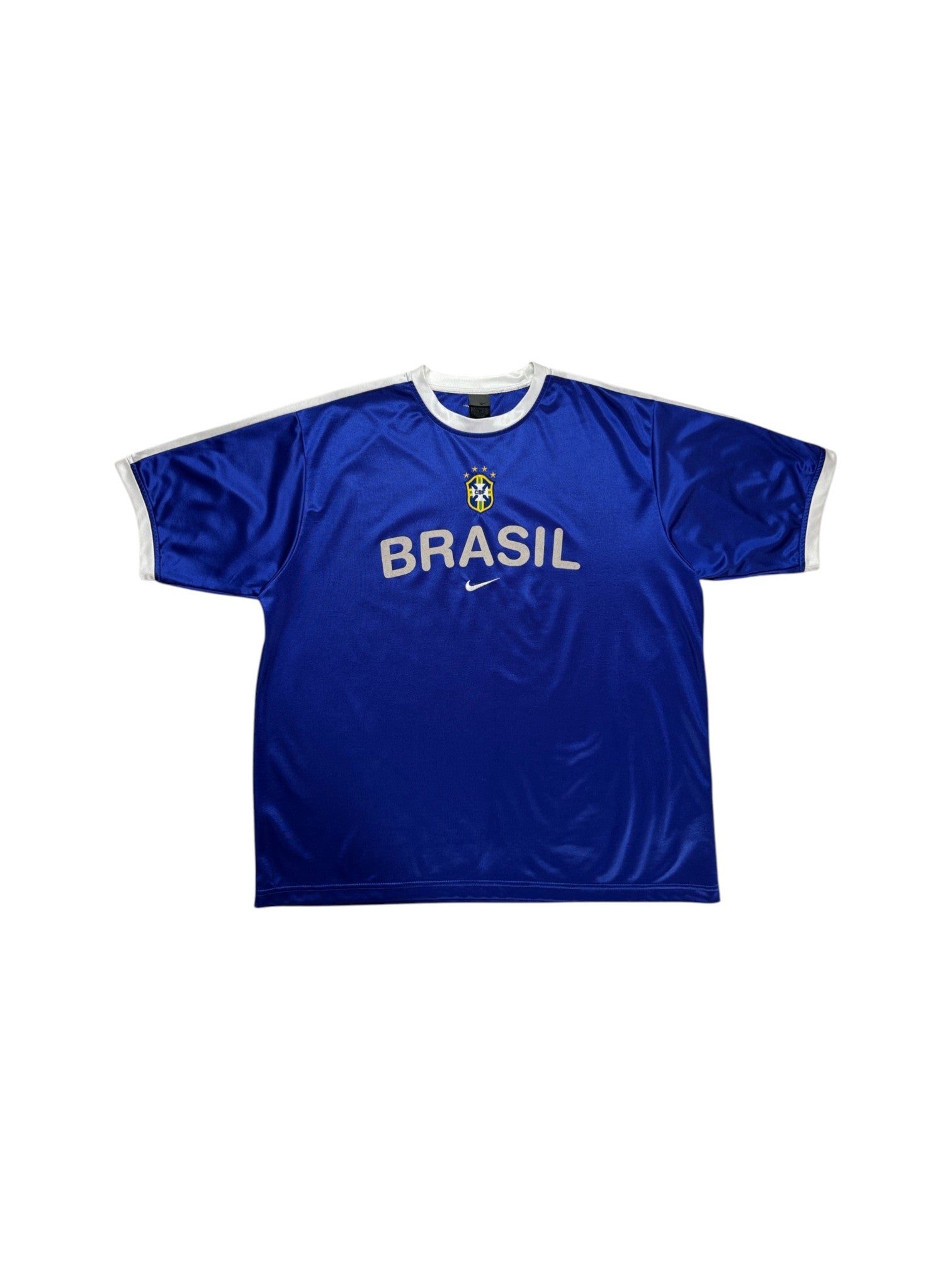 2002 Nike Trikot Brasilien Blau XL - RareRags