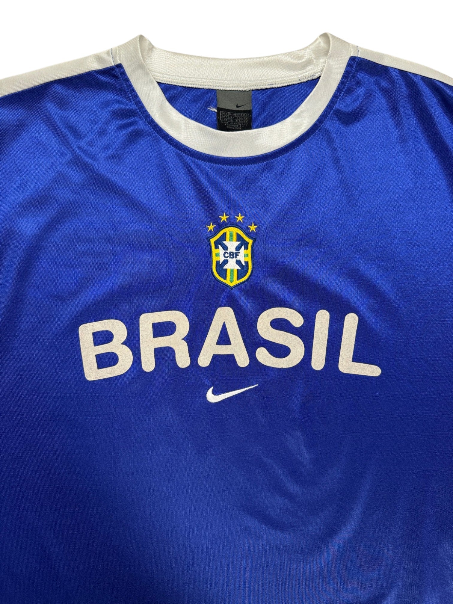 2002 Nike Trikot Brasilien Blau XL - RareRags