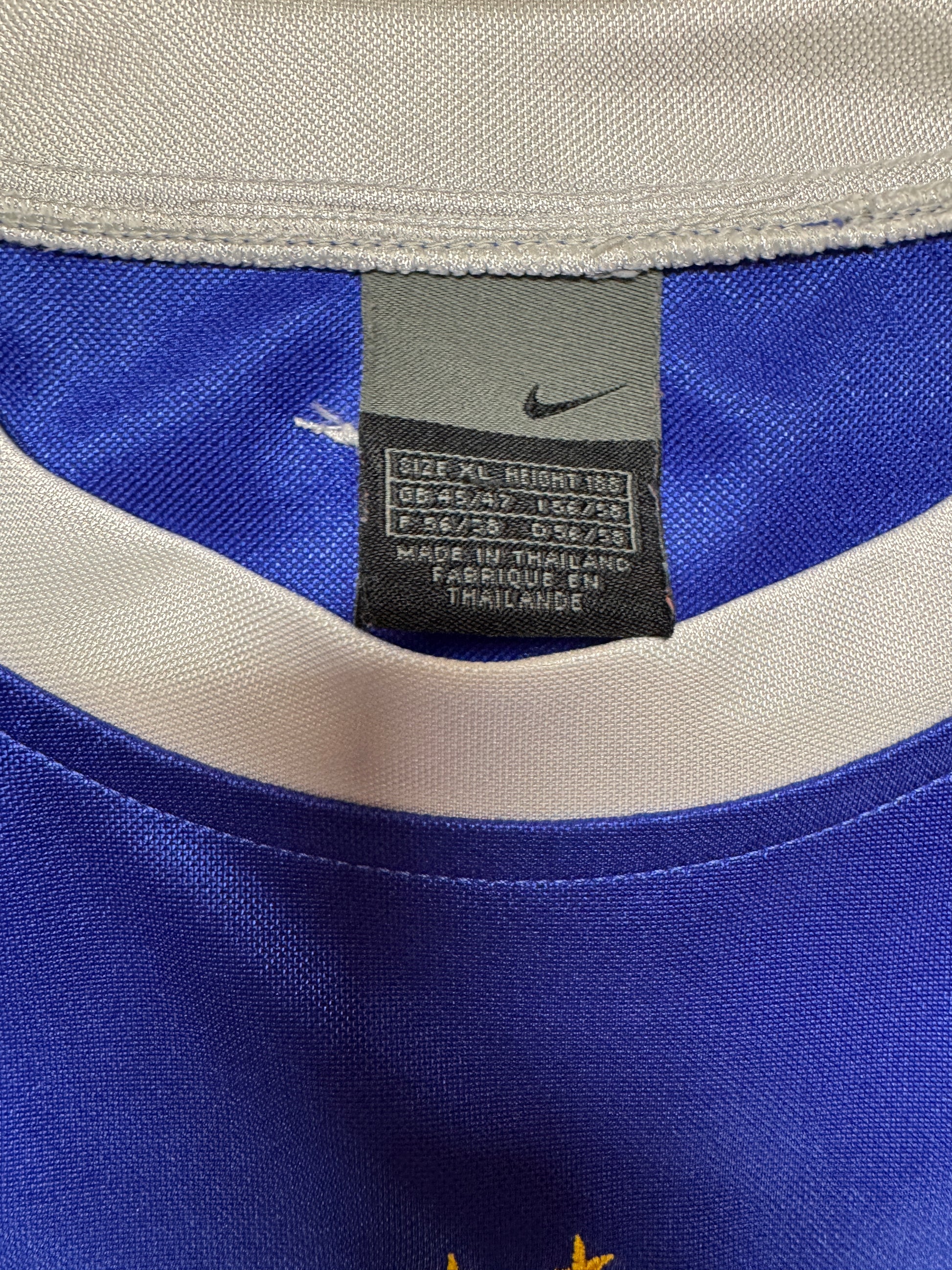 2002 Nike Trikot Brasilien Blau XL - RareRags