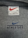 Vintage Nike Athletics Shirt 90s Middle Swoosh Bestickt Grau XL