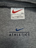 Vintage Nike Athletics Shirt 90s Middle Swoosh Bestickt Grau XL