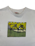 Vintage Nike Shirt 90s Basketball Print Made In USA Weiß L