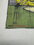 Vintage Nike Shirt 90s Basketball Print Made In USA Weiß L