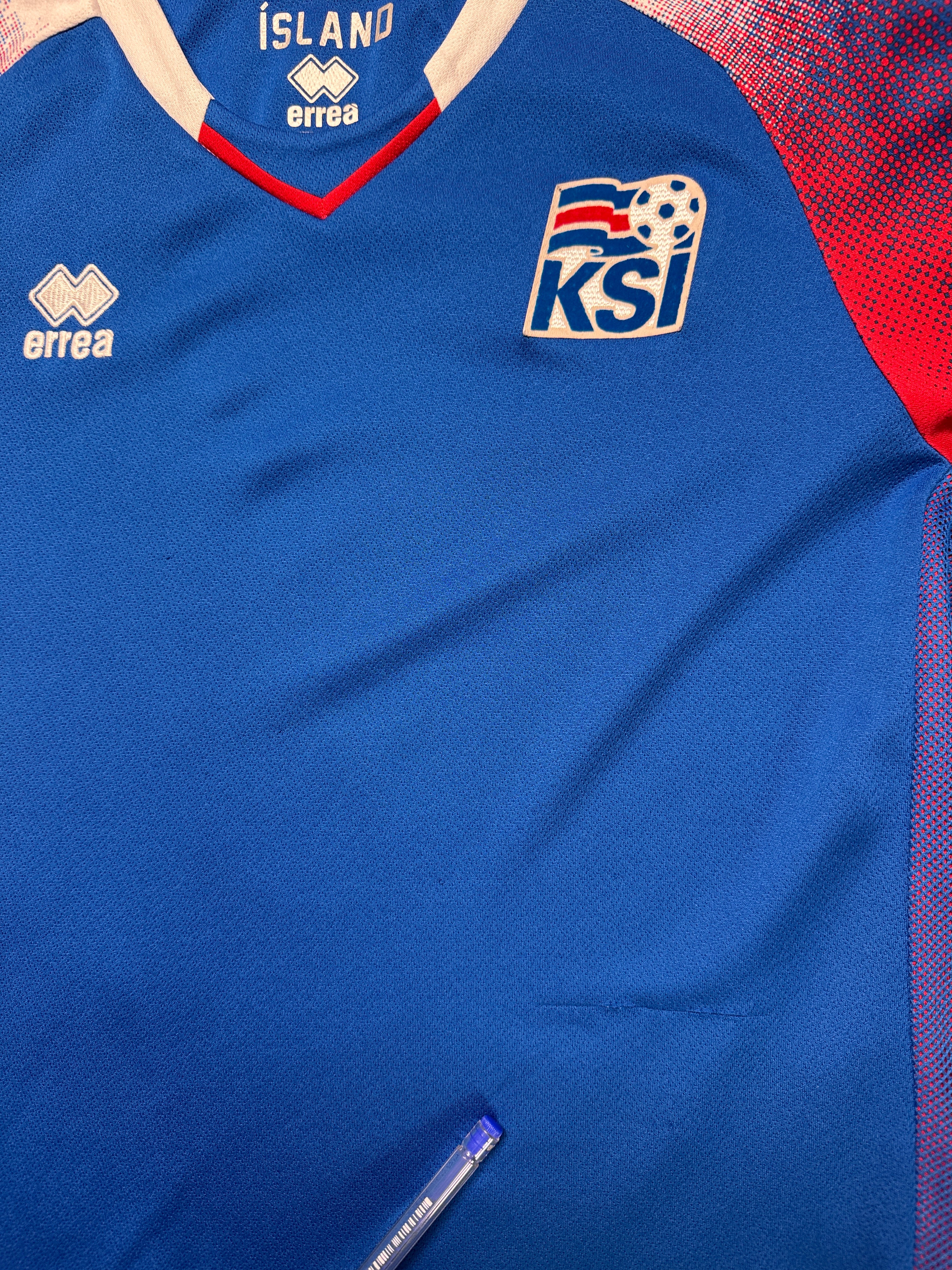 2018/19 Errea Trikot Iceland Blau XXS - RareRags