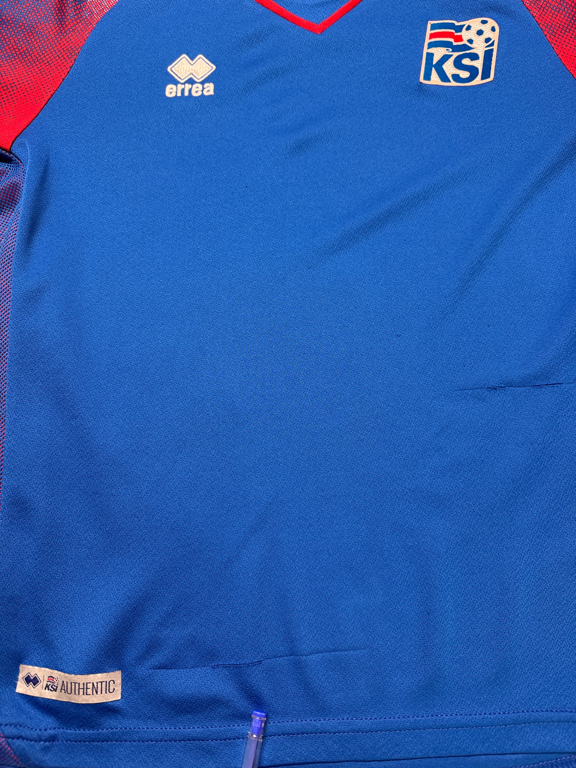 2018/19 Errea Trikot Iceland Blau XXS - RareRags