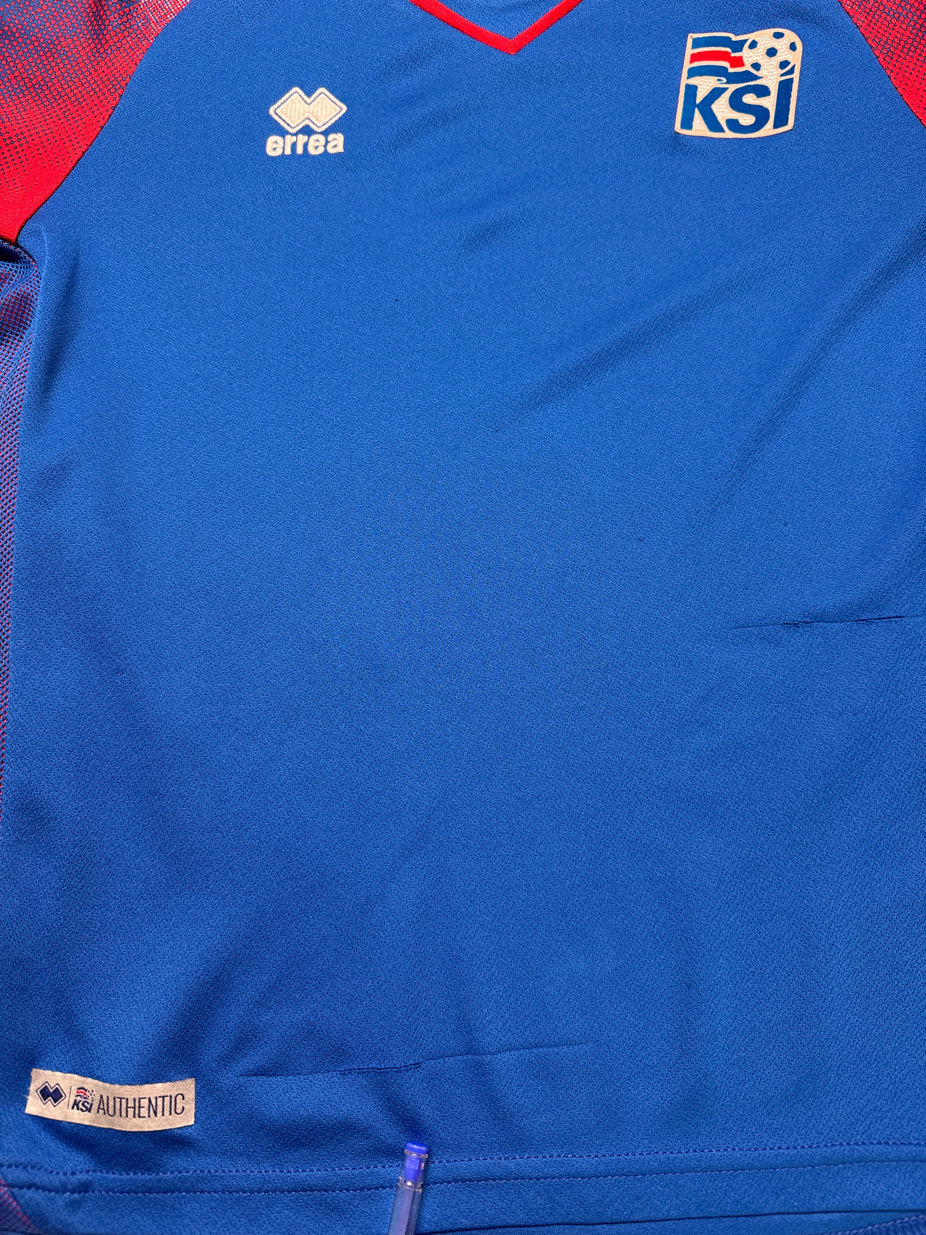 2018/19 Errea Trikot Iceland Blau XXS - RareRags