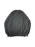 Vintage Ermenegildo Zegna Strickpullover 90s Merino Made In Italy Schwarz/Grau L-XL