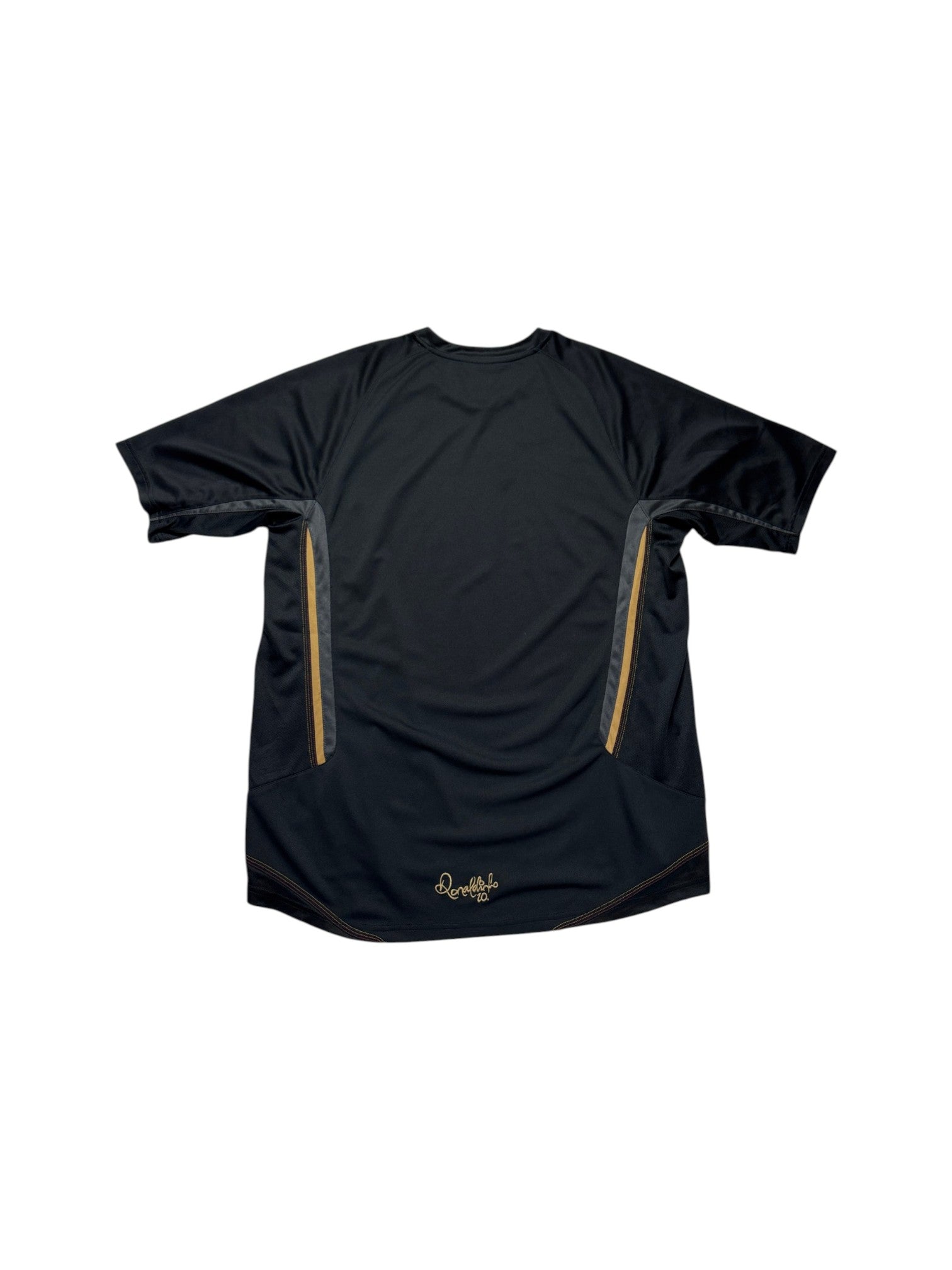 2007/08 Nike Trikot Ronaldinho R10 Schwarz Gold XL - RareRags