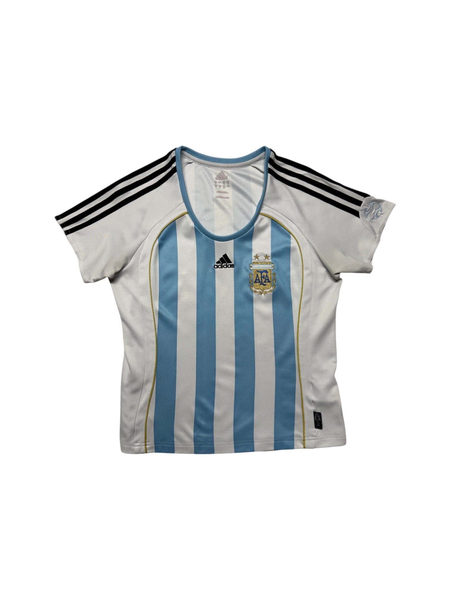 2005/06 Adidas Damen Trikot Argentinien Blau Weiß S-M - RareRags
