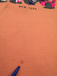 Vintage Promo Shirt 90s "Feline Fitness Center - New York" Peach L-XL