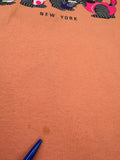Vintage Promo Shirt 90s "Feline Fitness Center - New York" Peach L-XL