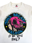 Vintage Fruit Of The Loom Shirt 90s "Hog's Breath Saloon" Made In USA Single Stitch Weiß L