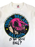 Vintage Fruit Of The Loom Shirt 90s "Hog's Breath Saloon" Made In USA Single Stitch Weiß L
