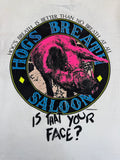 Vintage Fruit Of The Loom Shirt 90s "Hog's Breath Saloon" Made In USA Single Stitch Weiß L