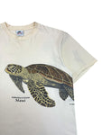 Vintage Harlequin Shirt 1986 "Extinction is forever Maui" The Waterhouse Inc Single Stitch Made In USA Creme XL