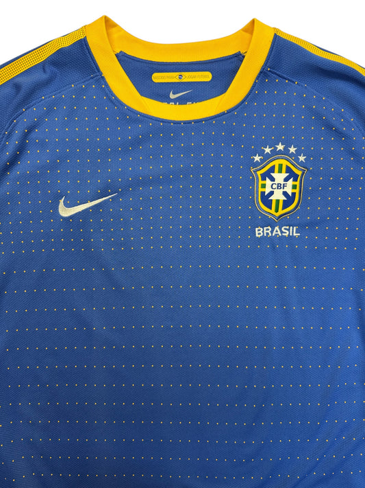 2010/11 Nike Trikot Brasilien Auswärts Blau XL - RareRags