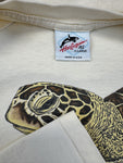 Vintage Harlequin Shirt 1986 "Extinction is forever Maui" The Waterhouse Inc Single Stitch Made In USA Creme XL