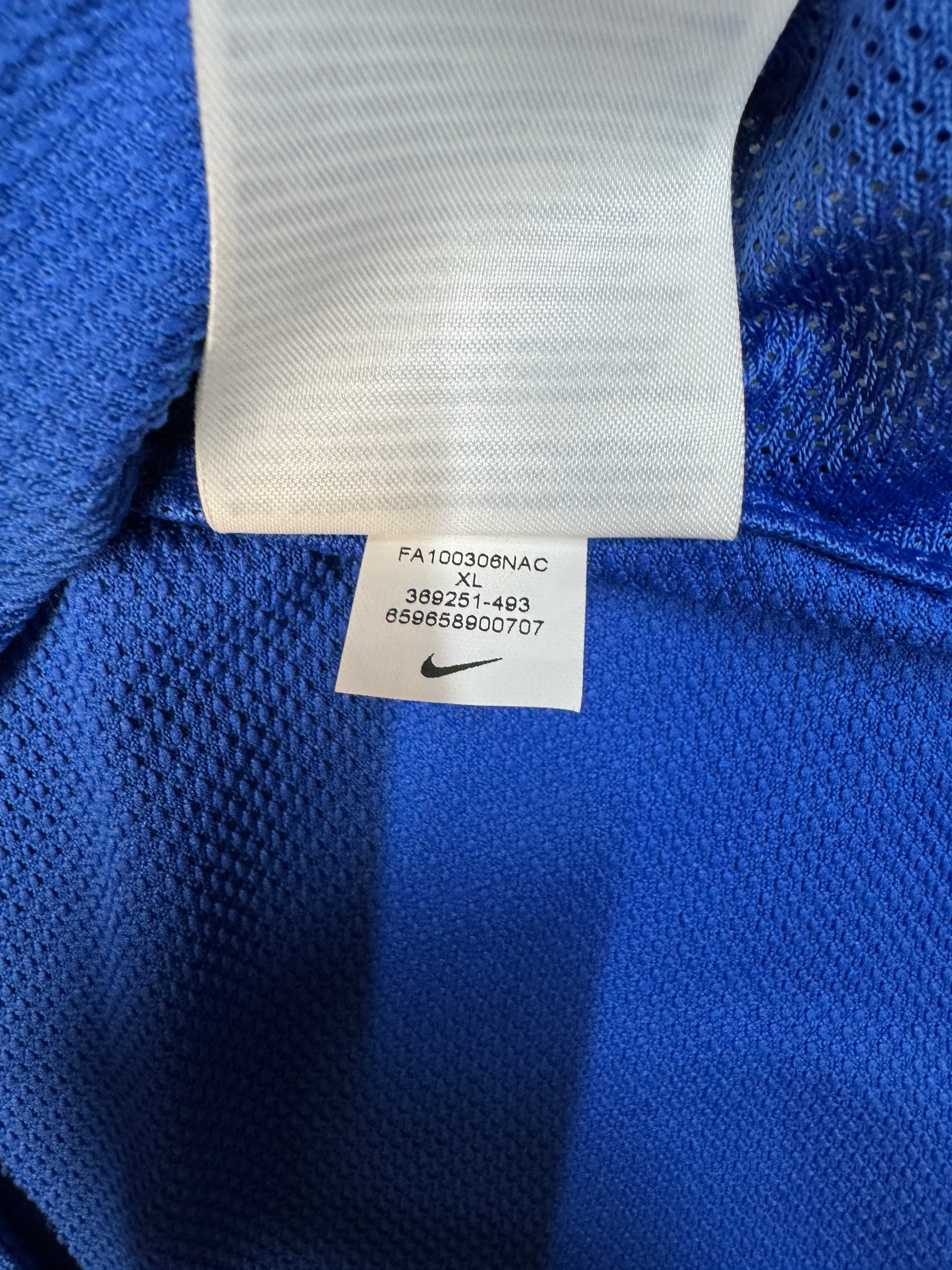 2010/11 Nike Trikot Brasilien Auswärts Blau XL - RareRags