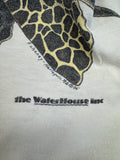 Vintage Harlequin Shirt 1986 "Extinction is forever Maui" The Waterhouse Inc Single Stitch Made In USA Creme XL