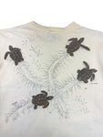 Vintage Harlequin Shirt 1986 "Extinction is forever Maui" The Waterhouse Inc Single Stitch Made In USA Creme XL