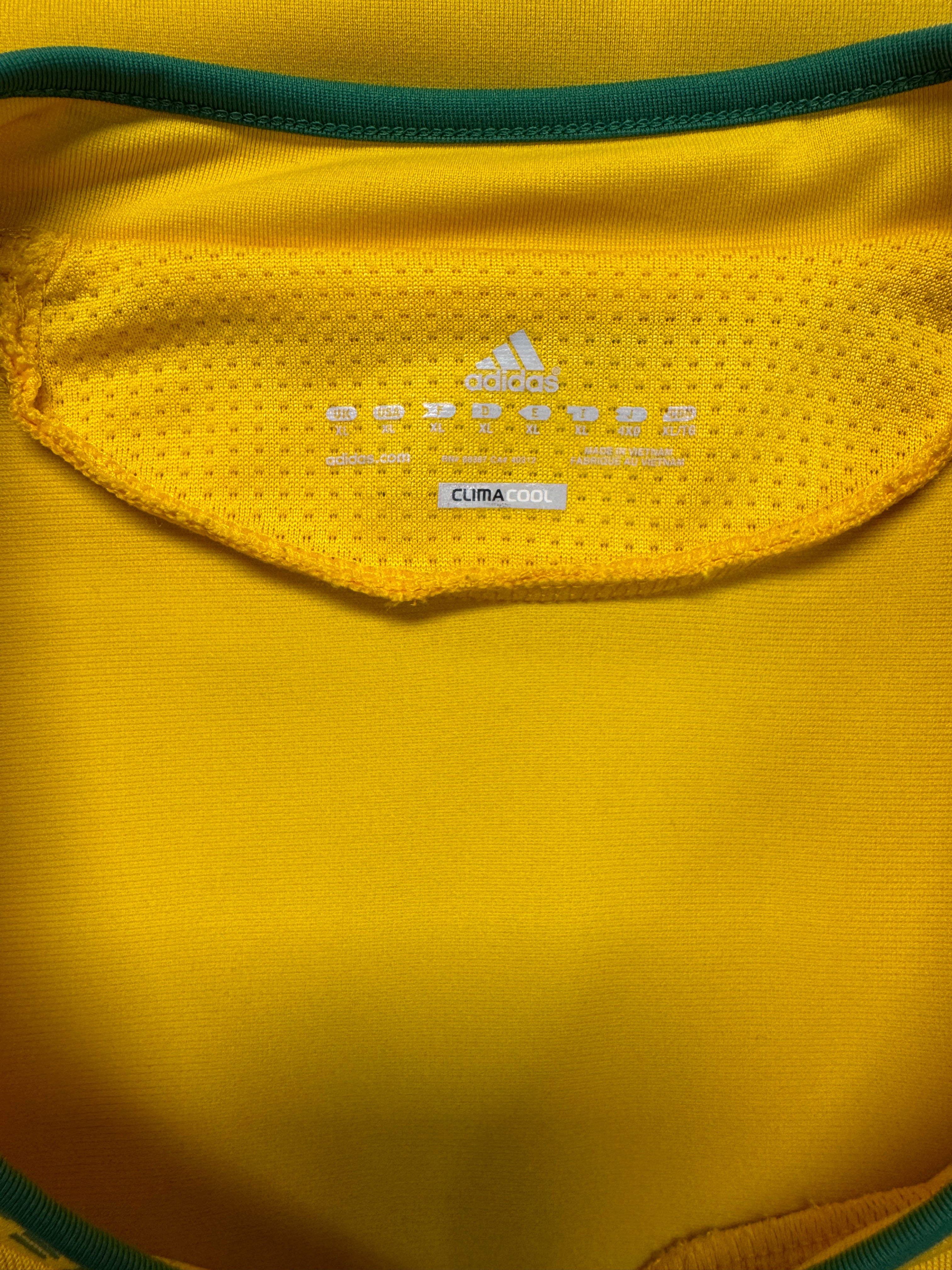 2009/10 Adidas Trikot Südafrika Gelb Grün XL - RareRags