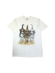 Gildan Shirt 00s Harrison Dogs Weiß M