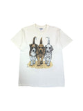 Gildan Shirt 00s Harrison Dogs Weiß M