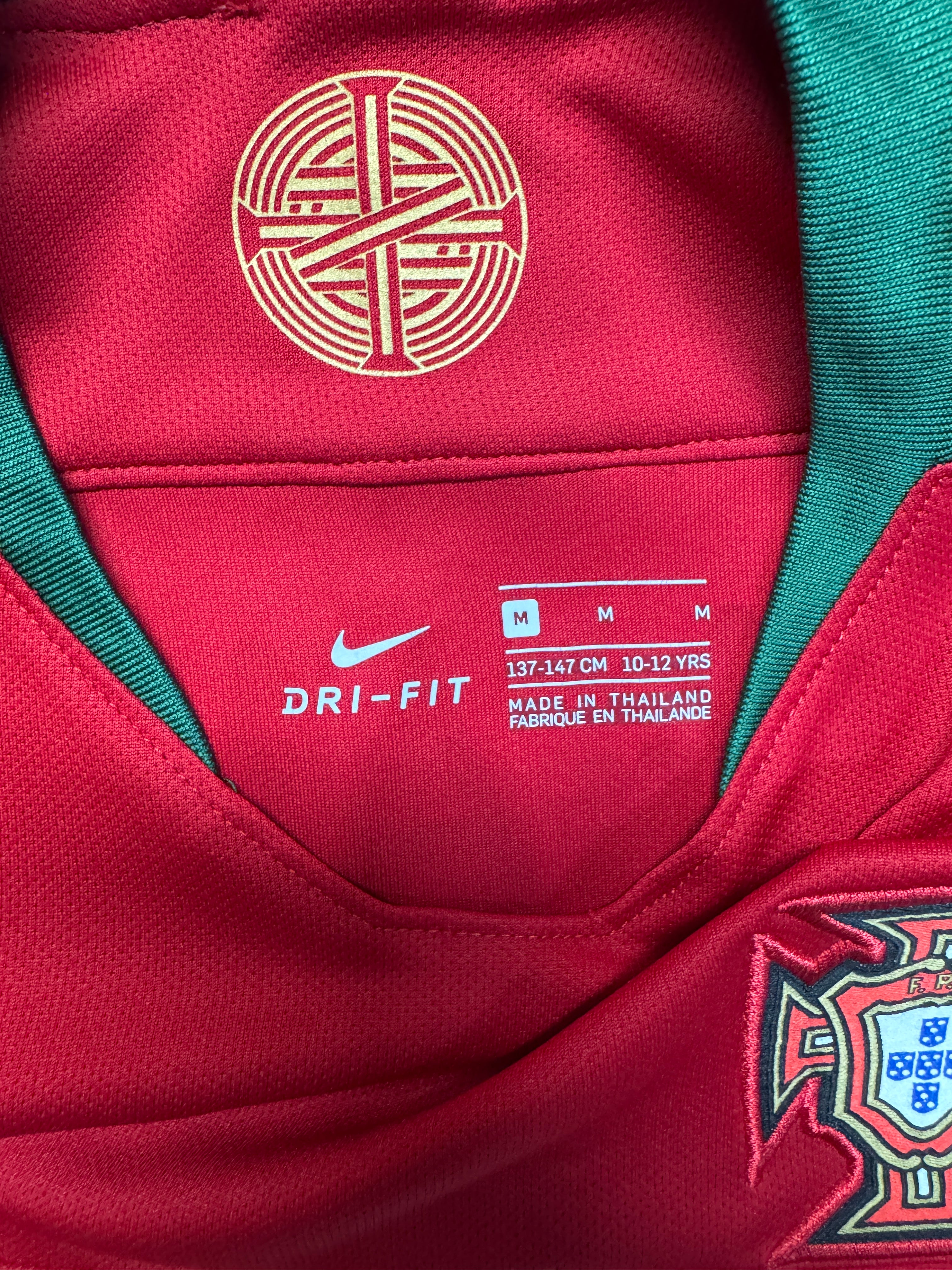 2018 Nike Kids Trikot Portugal #7 Ronaldo Heim Rot 137-147cm - RareRags