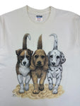 Gildan Shirt 00s Harrison Dogs Weiß M