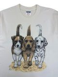 Gildan Shirt 00s Harrison Dogs Weiß M