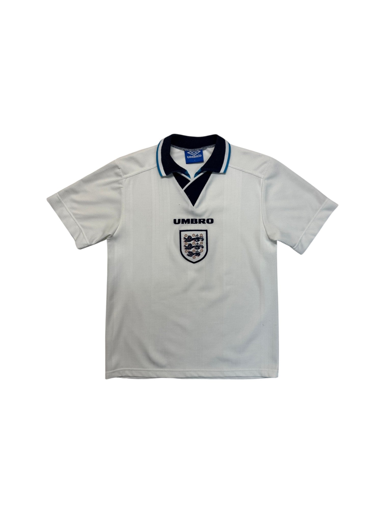 1995/96 Umbro Kids Trikot England Weiß 2 - RareRags