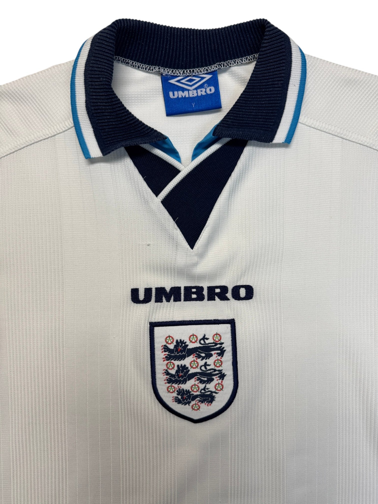 1995/96 Umbro Kids Trikot England Weiß 2 - RareRags