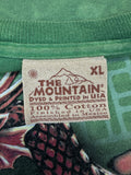 Vintage The Mountain Shirt 90s Dragon Print Grün XL