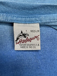 Vintage Harlequin Shirt 90s Nature Delfin Print Made In The EU Blau M