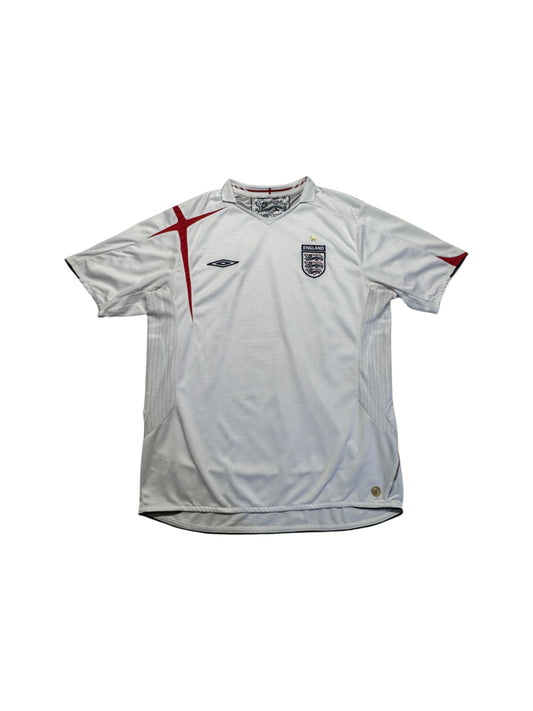 2005/06 Umbro Trikot England Weiß XL - RareRags
