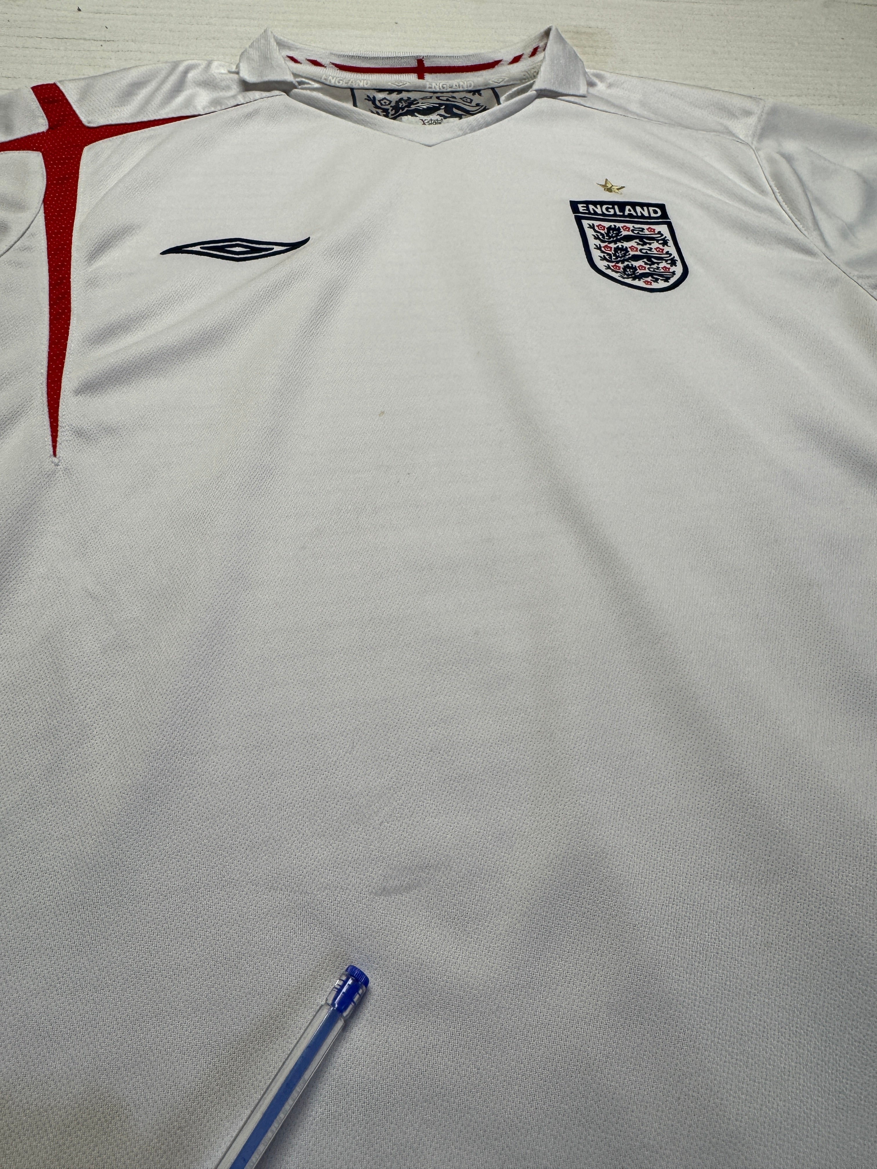 2005/06 Umbro Trikot England Weiß XL - RareRags
