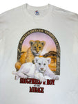 Vintage Jerzees Shirt 90s „White Lions of Timbavati – Siegfried & Roy at The Mirage“ Made In USA Weiß XL