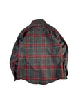 Pendleton Flanellhemd Schurwolle Kariert Grau Rot L