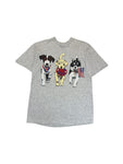 Vintage International Design Group Shirt 90s "Patriotic Dogs USA" Sea Bell Inc Single Stitch Grau XL-XXL