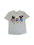 Vintage International Design Group Shirt 90s "Patriotic Dogs USA" Sea Bell Inc Single Stitch Grau XL-XXL